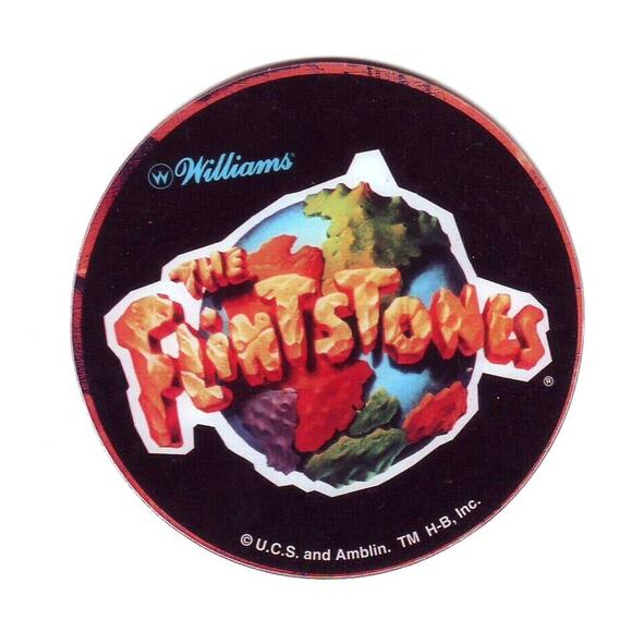 The Flintstones Pinball Drink Coaster Plastic Promo NOS Christmas Gift - Picture 1 of 1
